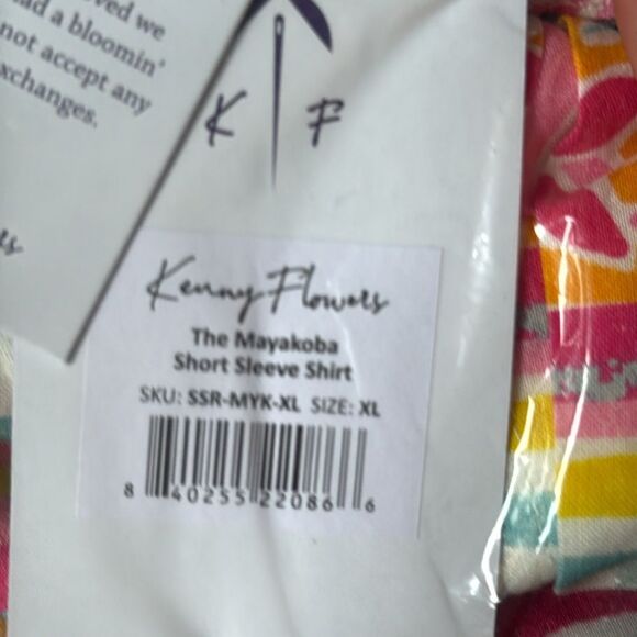 Kenny flowers The Mayakoba - Short Sleeve Shirt size‎ XL NWT in packaging - Picture 5 of 5